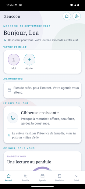 L'accueil du jour