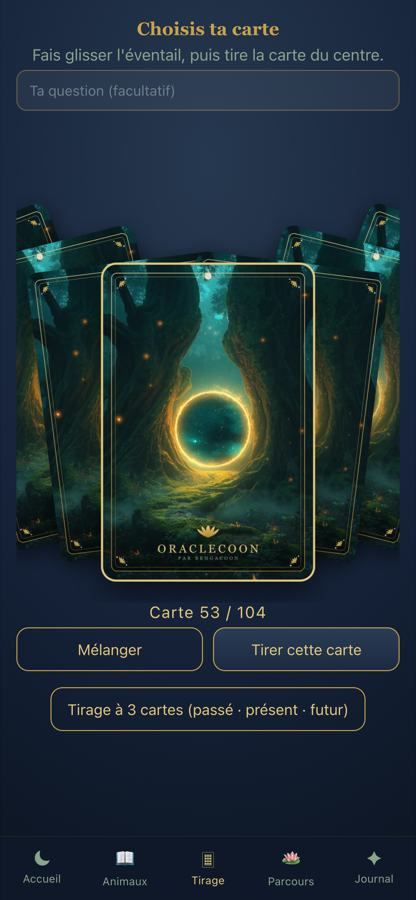 Tirage en éventail
